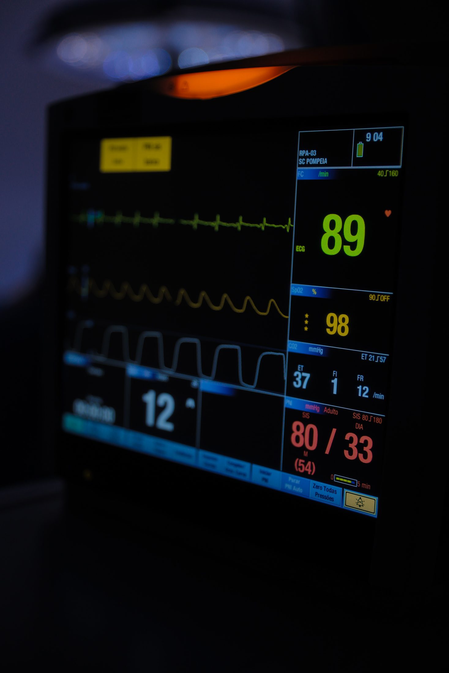 Operating room prepared for a procedure