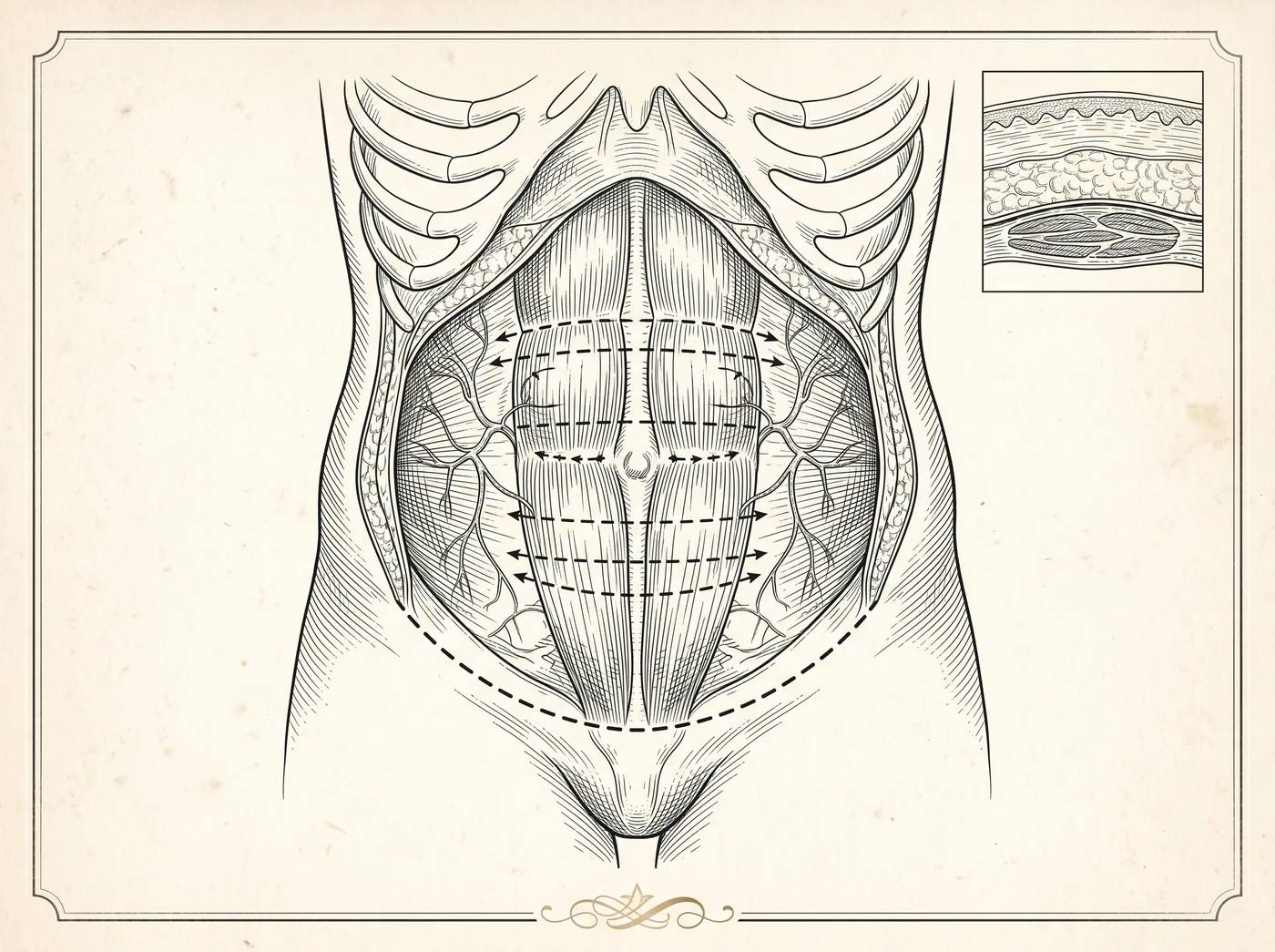 Ilustración — Abdominoplastia