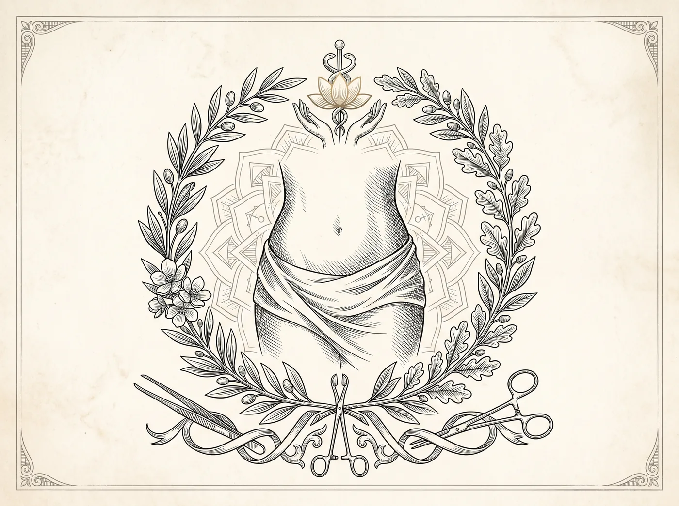 Illustration — Intimate Surgery (Labiaplasty)