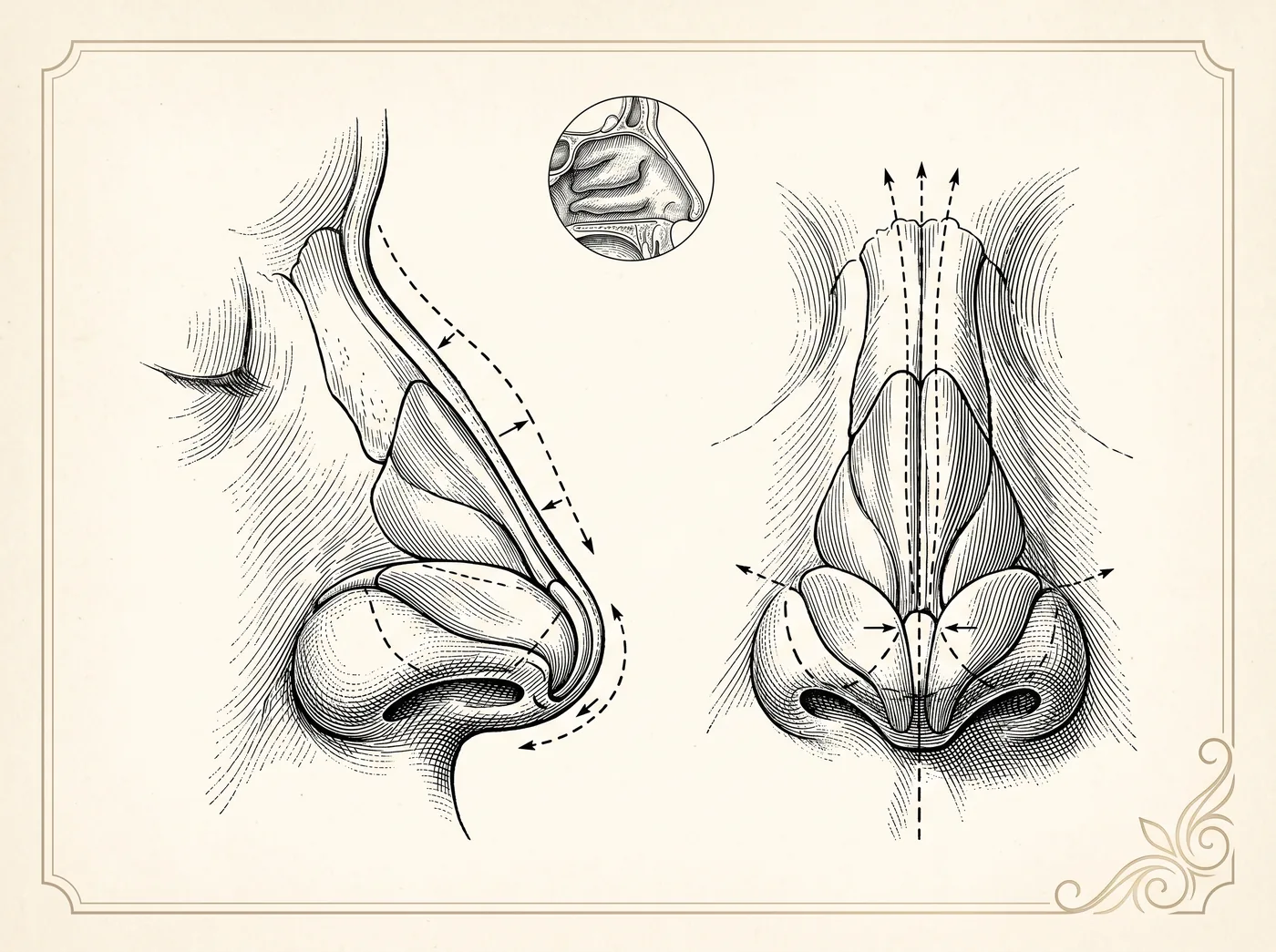 Ilustración — Rinoplastia